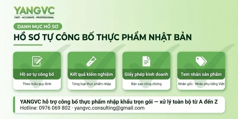 Bộ hồ sơ tự công bố thực phẩm