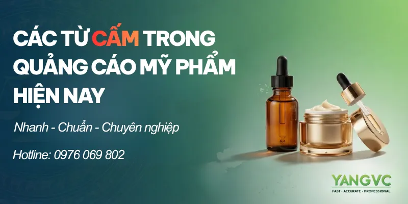 Các từ cấm trong quảng cáo mỹ phẩm