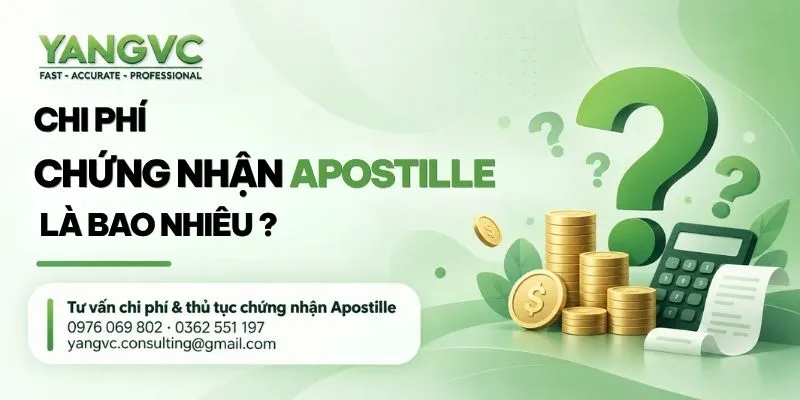 Chi phí chứng nhận apostille là bao nhiêu ?