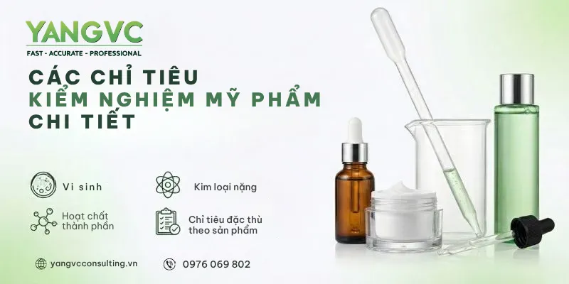 Chỉ tiêu kiểm nghiệm mỹ phẩm