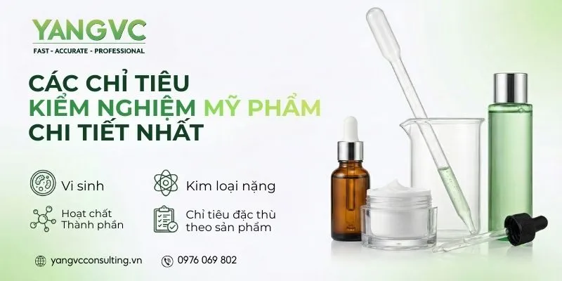 chỉ tiêu kiểm nghiệm mỹ phẩm