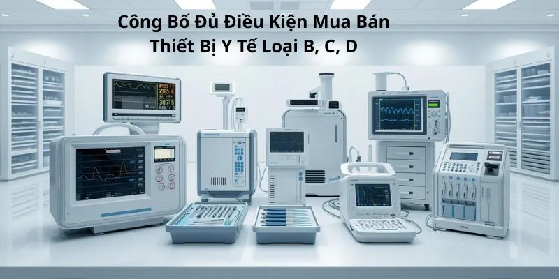 Công Bố Đủ Điều Kiện Mua Bán Thiết Bị Y Tế Loại B, C, D