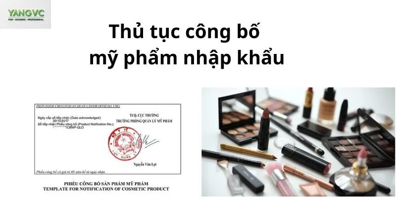 công bố sản phẩm mỹ phẩm nhập khẩu