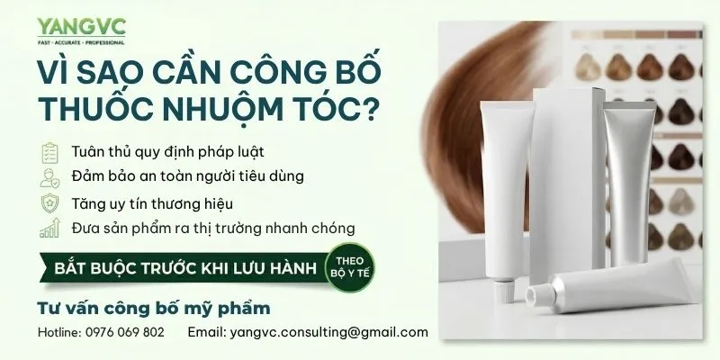 công bố thuốc nhuộm tóc