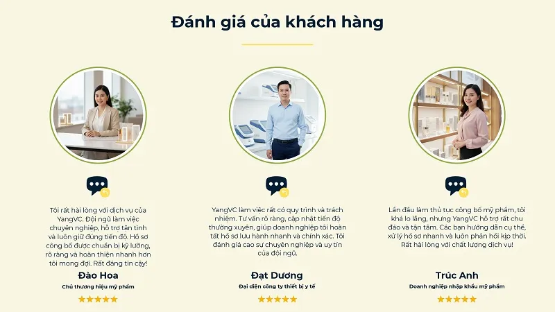 đánh giá của khách hàng