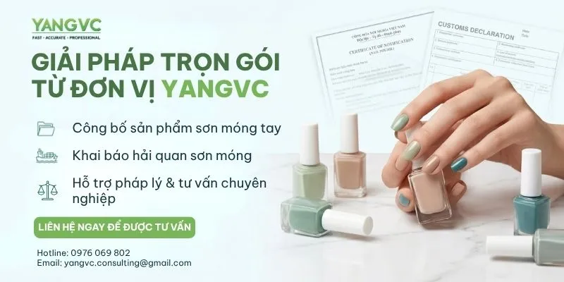 Dịch vụ khai báo hải quan và công bố mỹ phẩm sơn móng tay