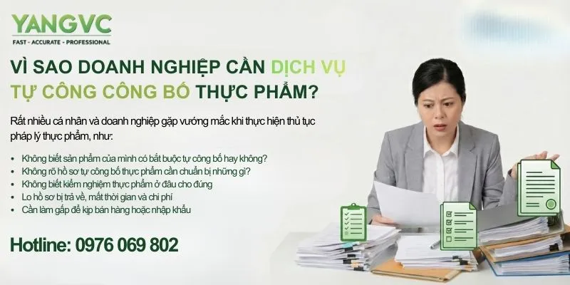 Doanh nghiệp cần dịch vụ tự công bố thực phẩm