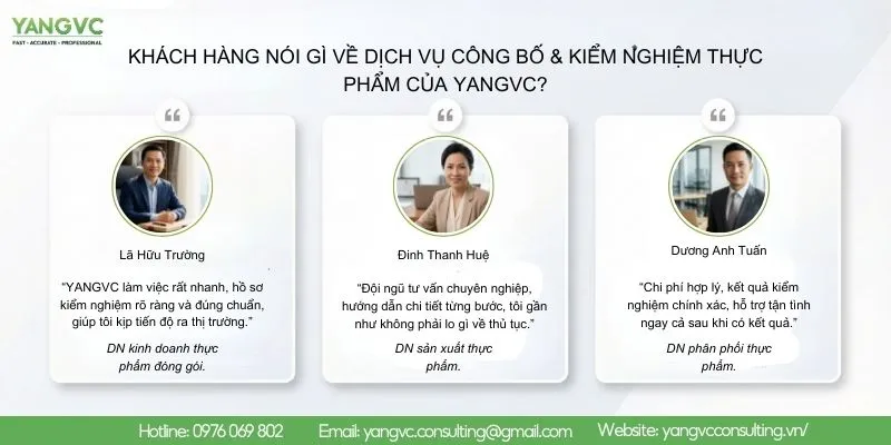 khách hàng đánh giá dịch vụ của YANGVC