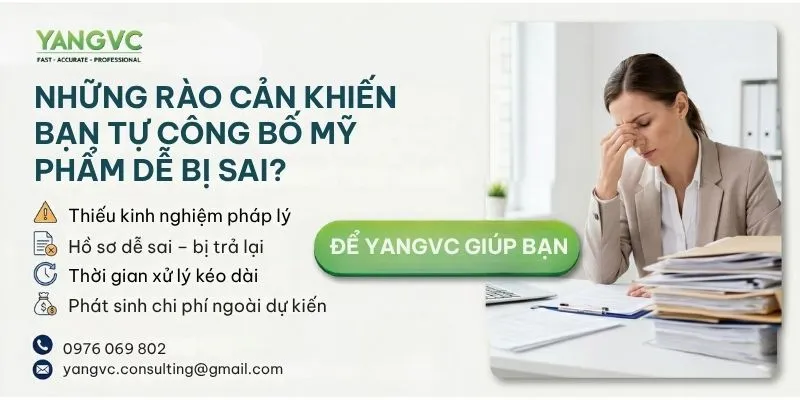 khó khăn khi làm công bố mỹ phẩm nhập khẩu
