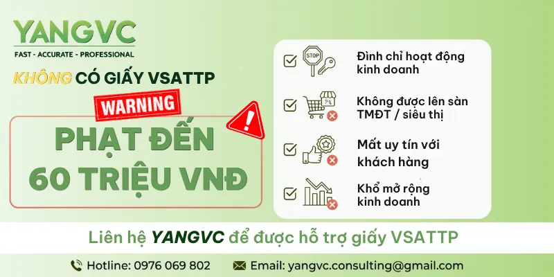 Không có giấy an toàn vệ sinh thực phẩm sẽ bị phạt như nào? 
