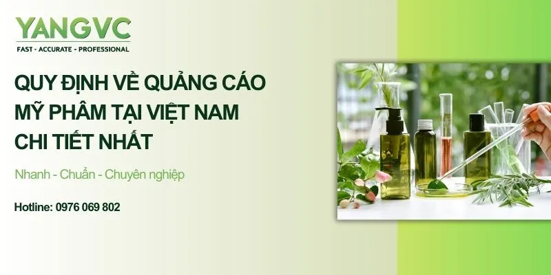 Quy định về quảng cáo mỹ phẩm