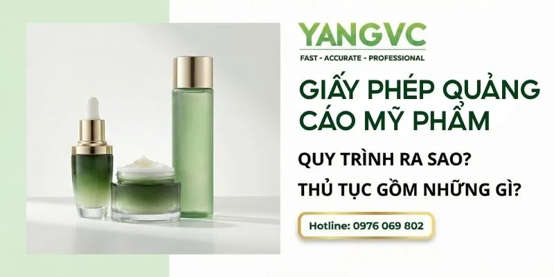 Quy trình xin giấy phép quảng cáo mỹ phẩm