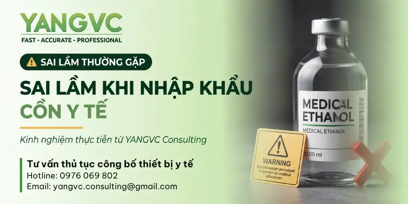 Sai lầm khi nhập khẩu cổn y tế