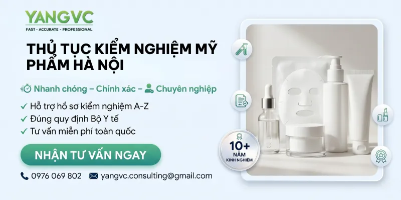 Thủ tục kiểm nghiệm mỹ phẩm Hà Nội