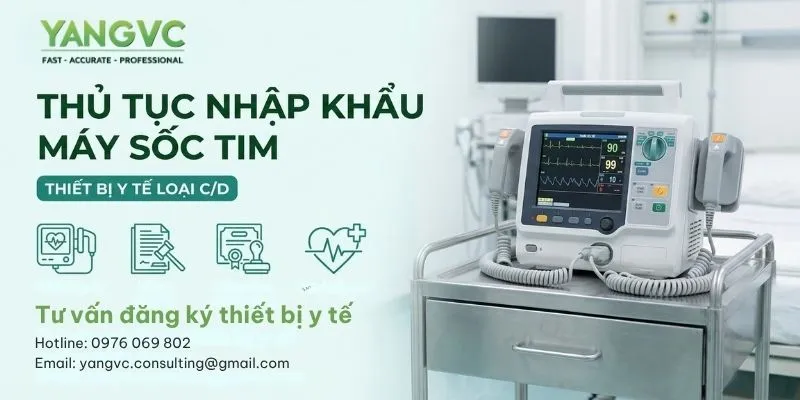 Thủ tục nhập khẩu máy sốc tim về Việt Nam chi tiết A – Z