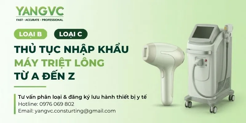 Thủ tục nhập khẩu máy triệt lông