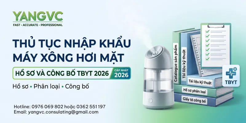 Thủ tục nhập khẩu máy xông hơi mặt