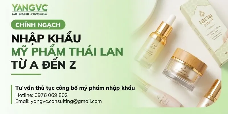 Thủ tục nhập khẩu mỹ phẩm Thái Lan