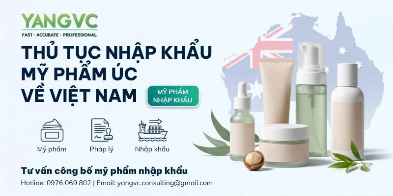 Thủ tục nhập khẩu mỹ phẩm úc