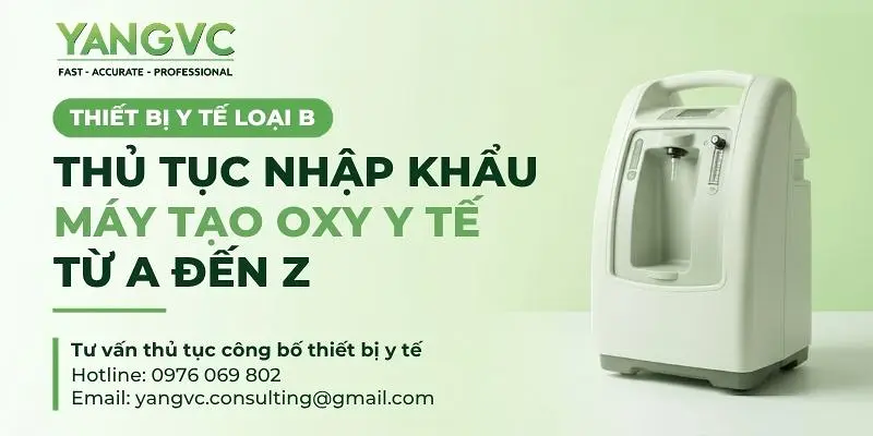 Thủ tục nhập khẩu máy tạo oxi y tế